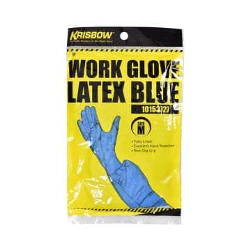 Sarung Tangan Kerja Latex WORK GLOVE LATEX Krisbow Steril Original - Biru, M