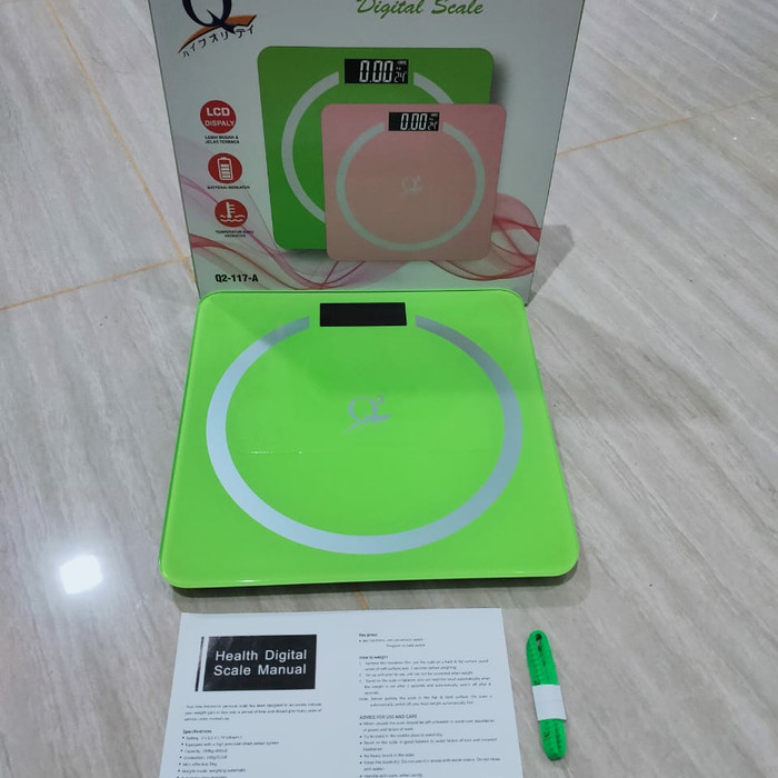 Timbangan Badan Digital Kaca Q2 117