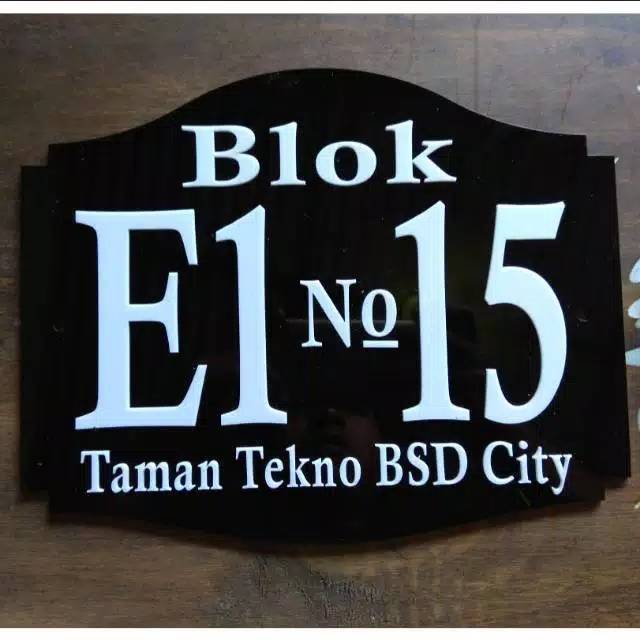 

Papan nama alamat rumah , kantor , toko dll
