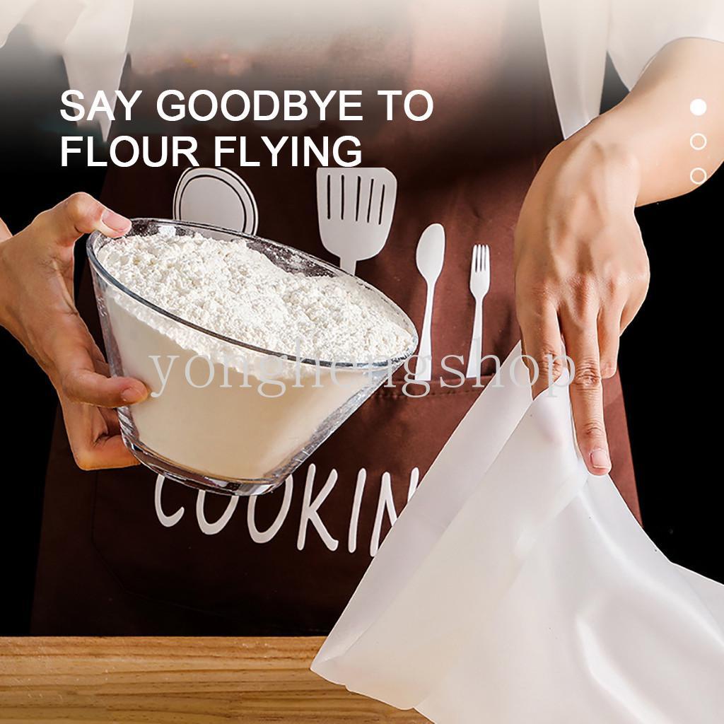 Non Stick Silicone Dough Bag Pastry Flour-mixing Bag Kneading Kantong Adonan Pengaduk Adonan Serbaguna Untuk Roti Dapur DIY Alat Baking Masak Gadget