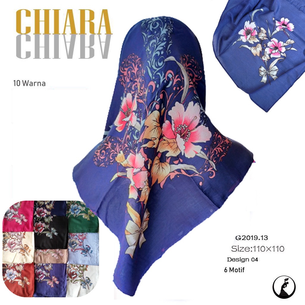 SEGIEMPAT CHIARA MOTIF VOAL GROSIR SEGI EMPAT PINGGIRAN JAHIT TEPI BY BEST FASHION SCARF PILIH MOTIF