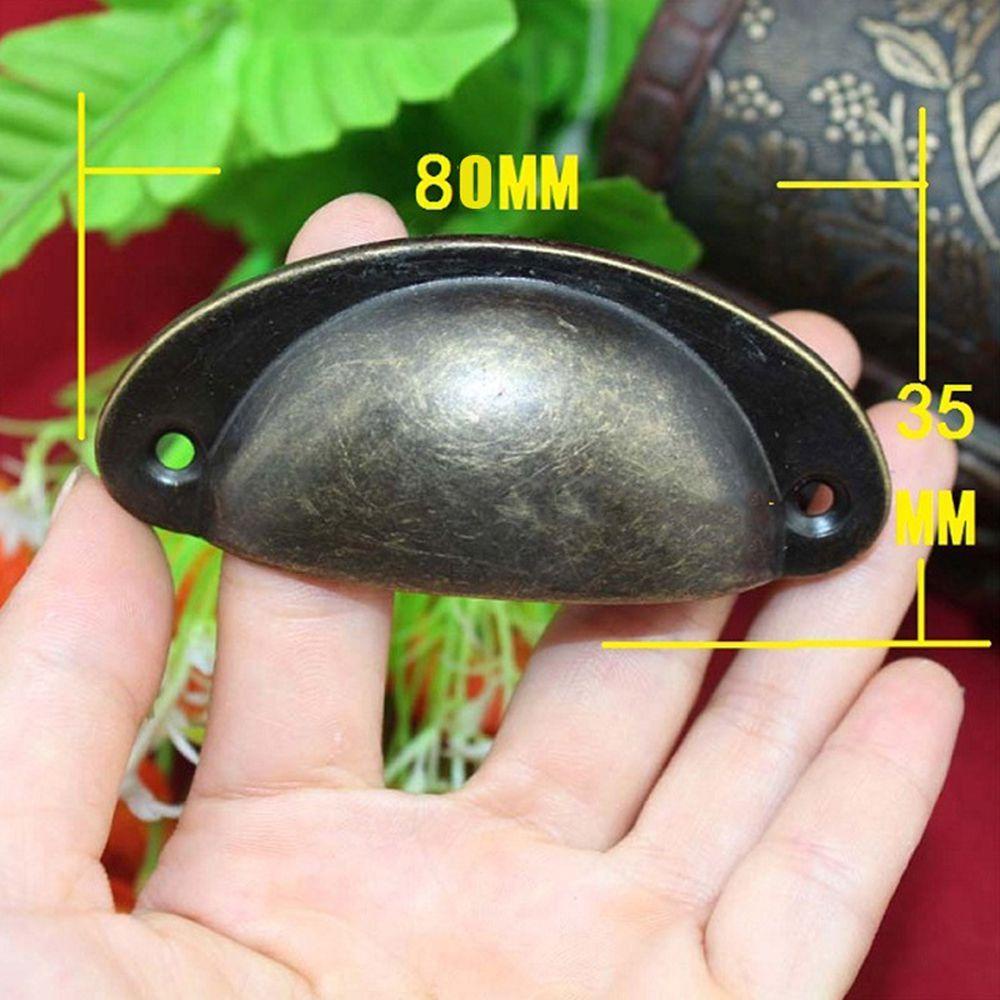 [Elegan] Knob Besi Retro Vintage Kabinet Lemari Furniture Logam Pintu Shell