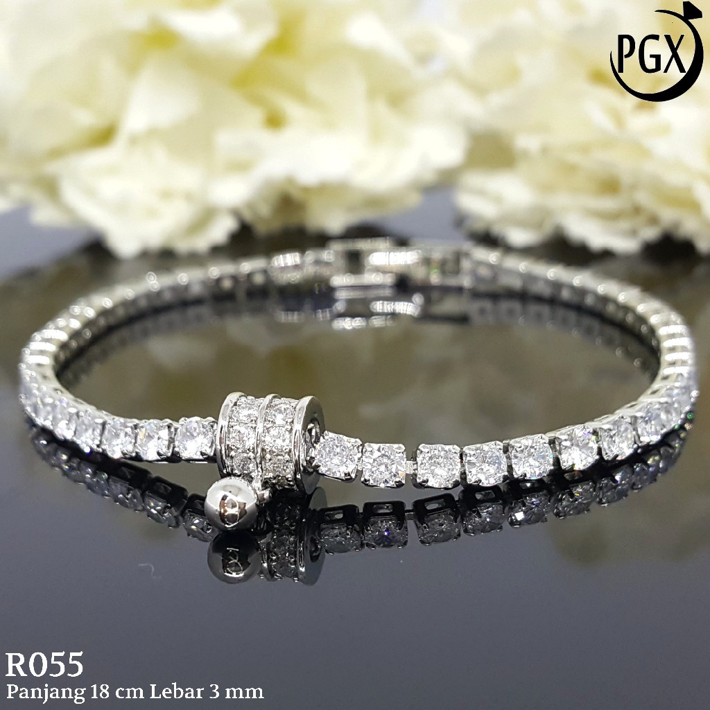 PGX Gelang Tangan Xuping Wanita Perhiasan Lapis Emas Aksesoris Fashion Premium - R055