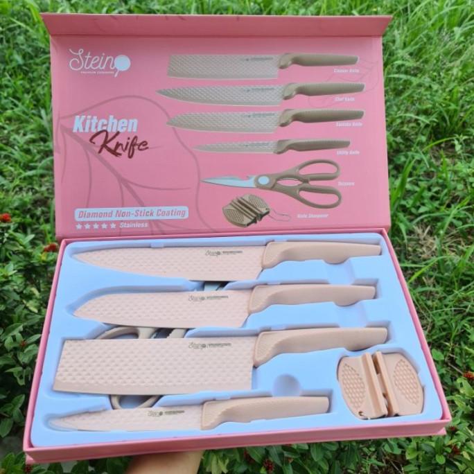 

Steincookware Stein Knife Set Pisau Set Diamond Kris182Shop