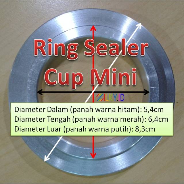 Ring Sealer Tutup Cup Kecil Mini 50ml 60ml 65ml Agar Ager Puding Bkn Aqua Frutang Eton Powerpack