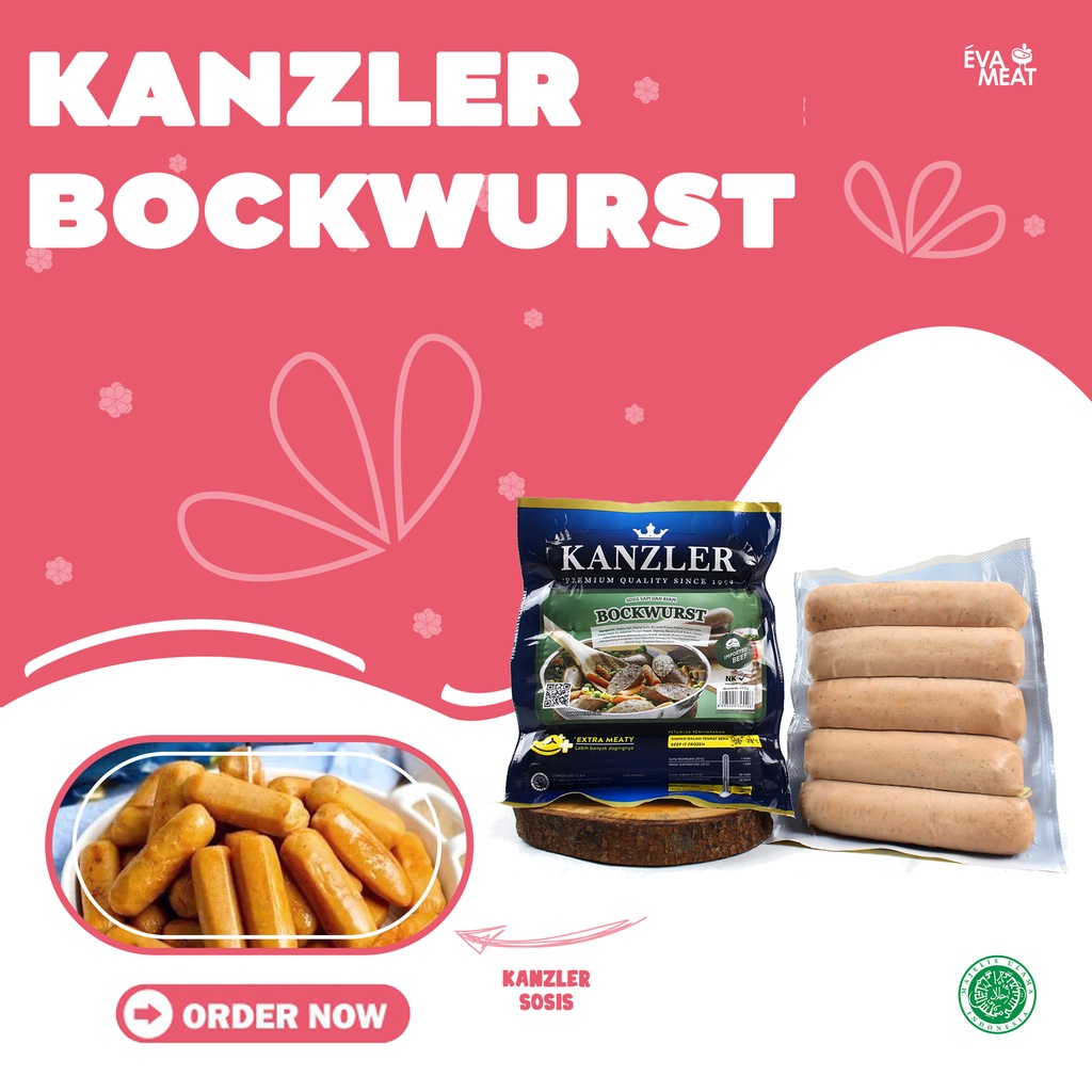 

Kanzler Sosis Bockwurst 360 gr / Sosis Kanzler / Kanzler Sosis Sapi / Sosis Sapi dan Ayam Kanzler / Sosis Jerman Kanzler / Sosis Daging Sapi / Sosis