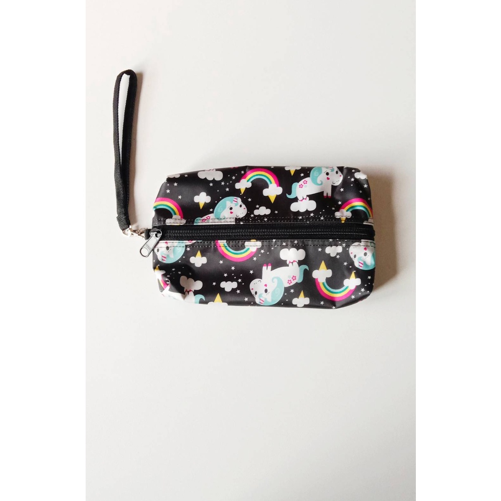 Pouch Tas Tissue Dompet Tissue Organizer Multifungsi Waterproof Unicorn Rainbow TISSUEPONYBIRU