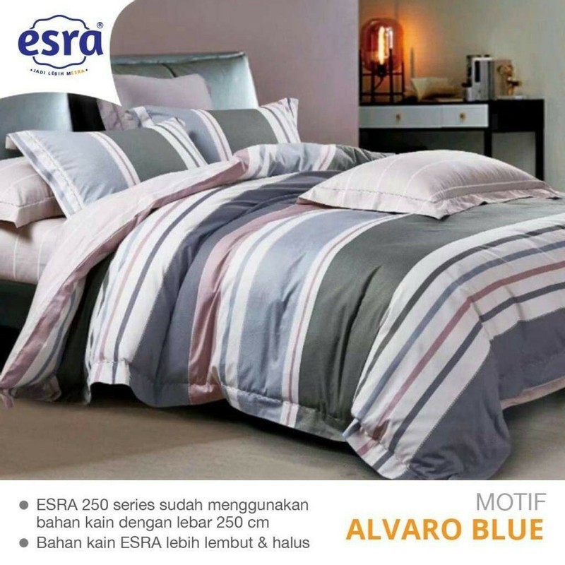 SPREI BEDCOVER KATUN ESRA ALVARO BLUE