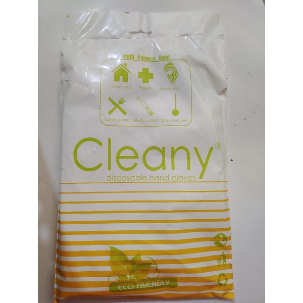 sarung tangan plastik cleany
