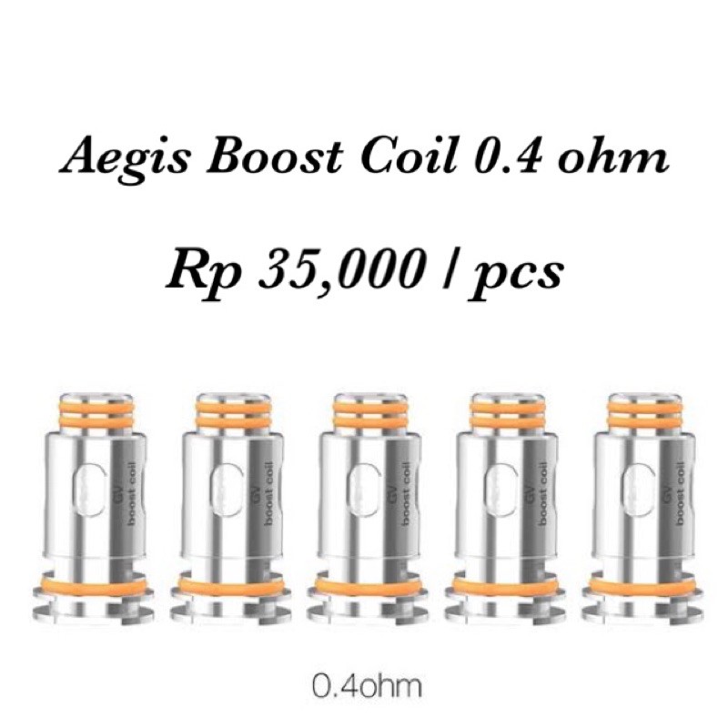 Aegis Boost Coil 0.4 ohm ( harga satuan )