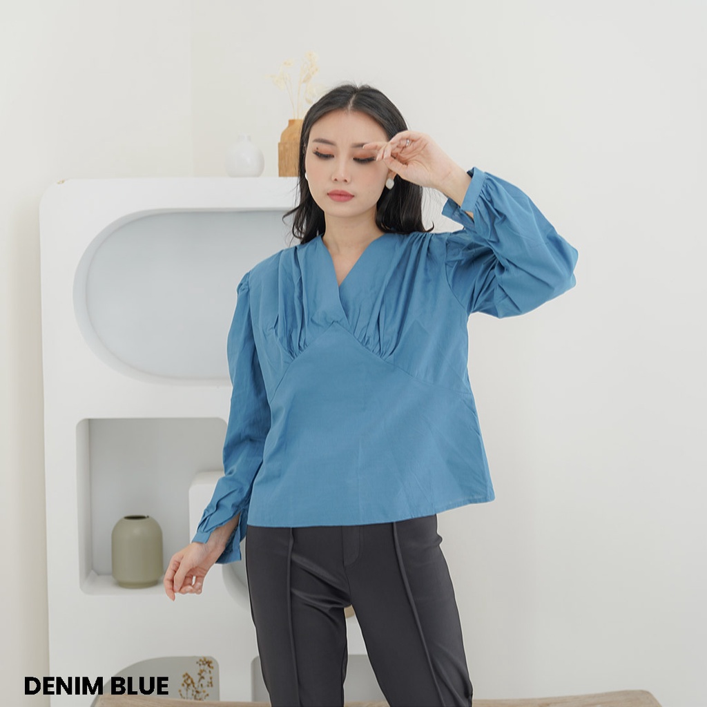 Blouse Wanita Katun Fuji Atasan Top