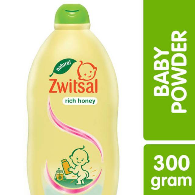 Zwitsal Baby Powder Natural Rich Honey 300gr / Bedak Tabur Bayi