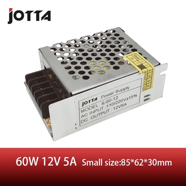 Power Supply Jotta 60W 12V 5A Single Output 12V DC Switching Power Supply Ukuran Kecil