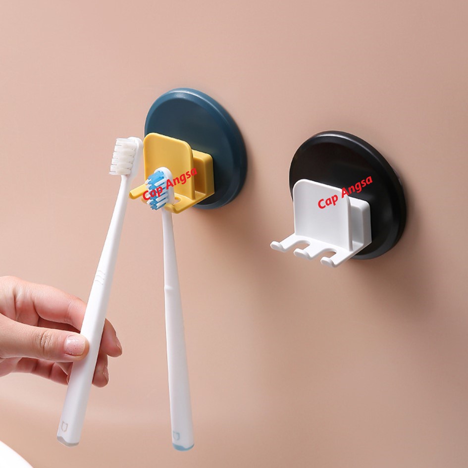 TOOTHBRUSH AND CUP HOLDER ORGANIZER WALL RACK RAK SIKAT GIGI GELAS KUMUR KAIT TEMPEL DINDING TOOTH BRUSH