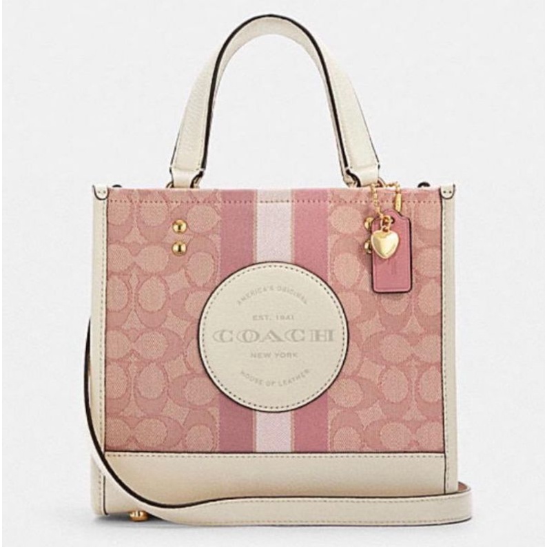 Coach Dempsey Tote In Signature Jacquard With Stripe And Coach Patch (C5155)