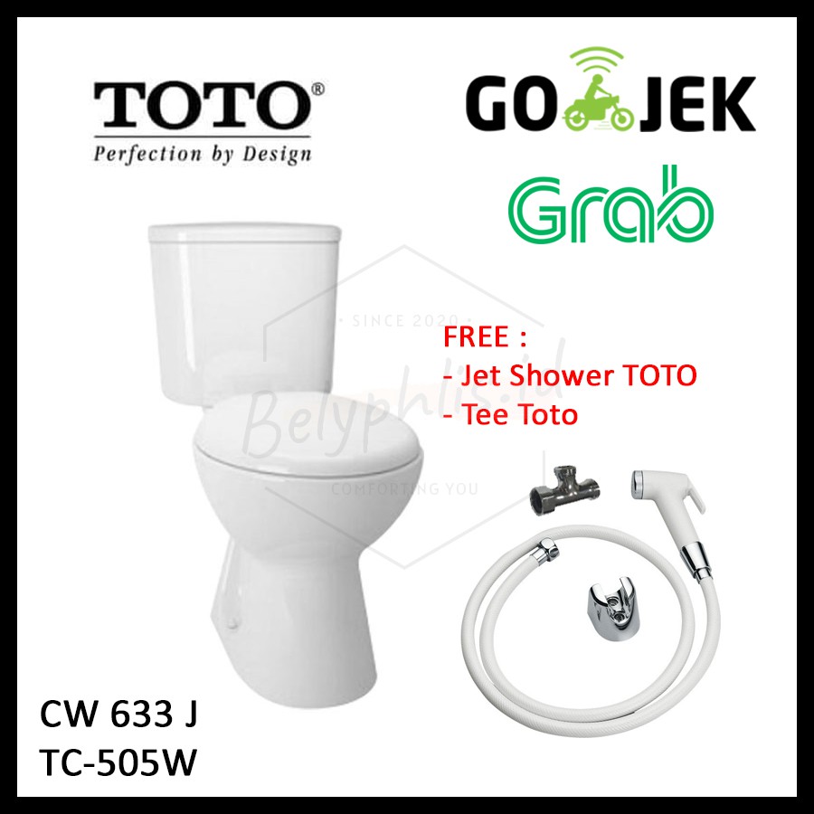 CW 633 J | Kloset Duduk Toto Ø 23 cm | Single Flush ( BANDUNG ONLY )