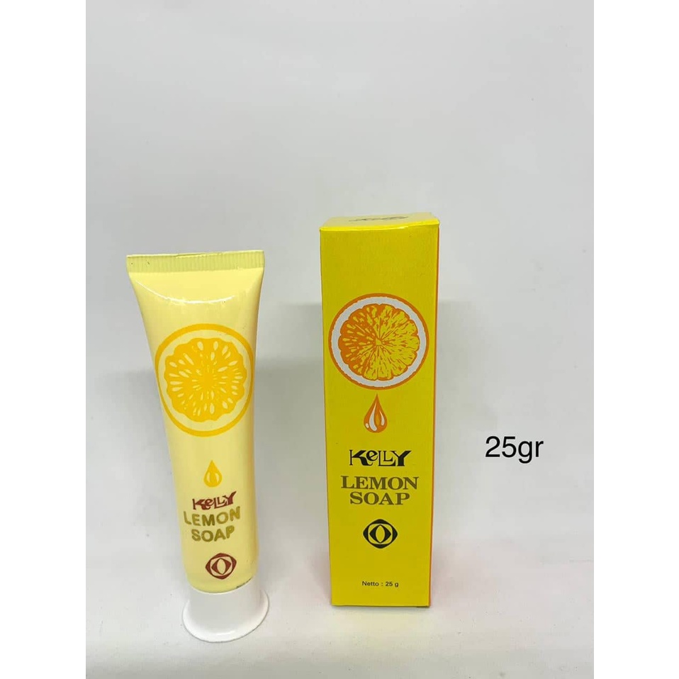 KELLY LEMON SOAP Original BPOM - Sabun Muka Kely / Cleanser keli 75gr 25gr 15gr / 75 25 15 gr / gram Facial Wash