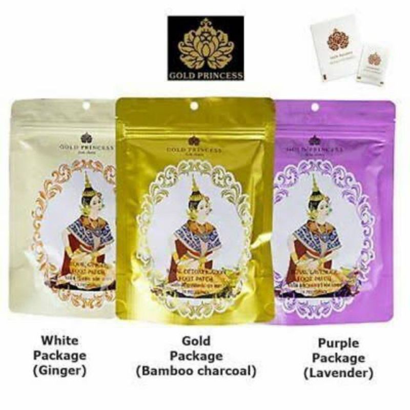 (READY) GOLD PRINCESS ROYAL DETOXIFICATION FOOT PATCH THAILAND