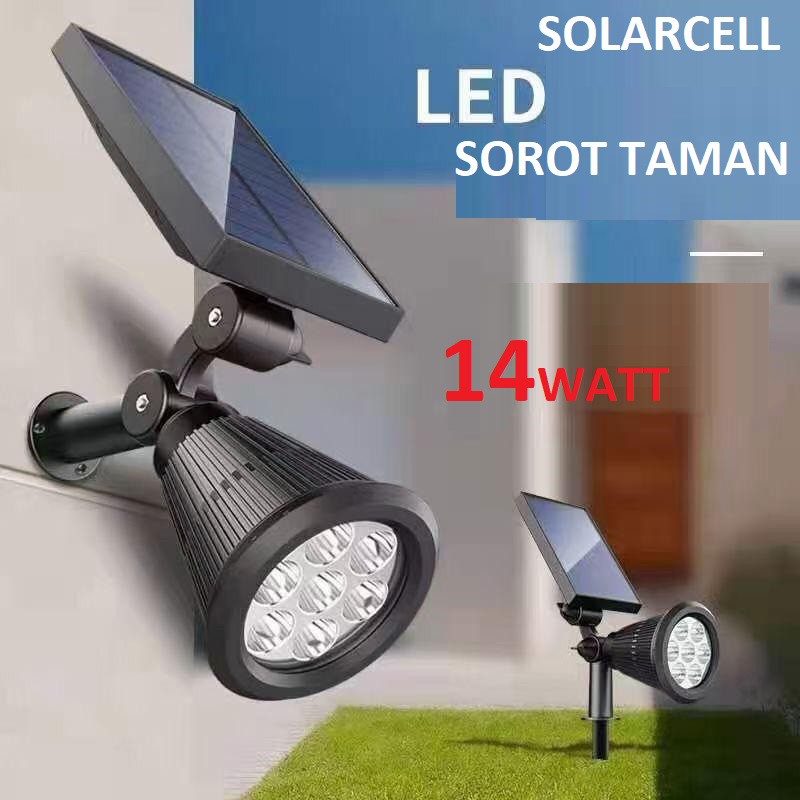 LAMPU TAMAN TENAGA MATAHARI lampu taman tancap solar cell - lampu outdoor taman tenaga SURYA