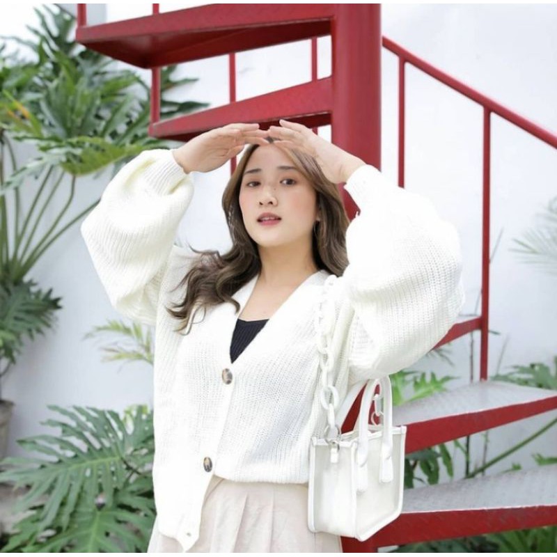 Jenni Cardi Sweater Rajut Wanita Kualitas Premium