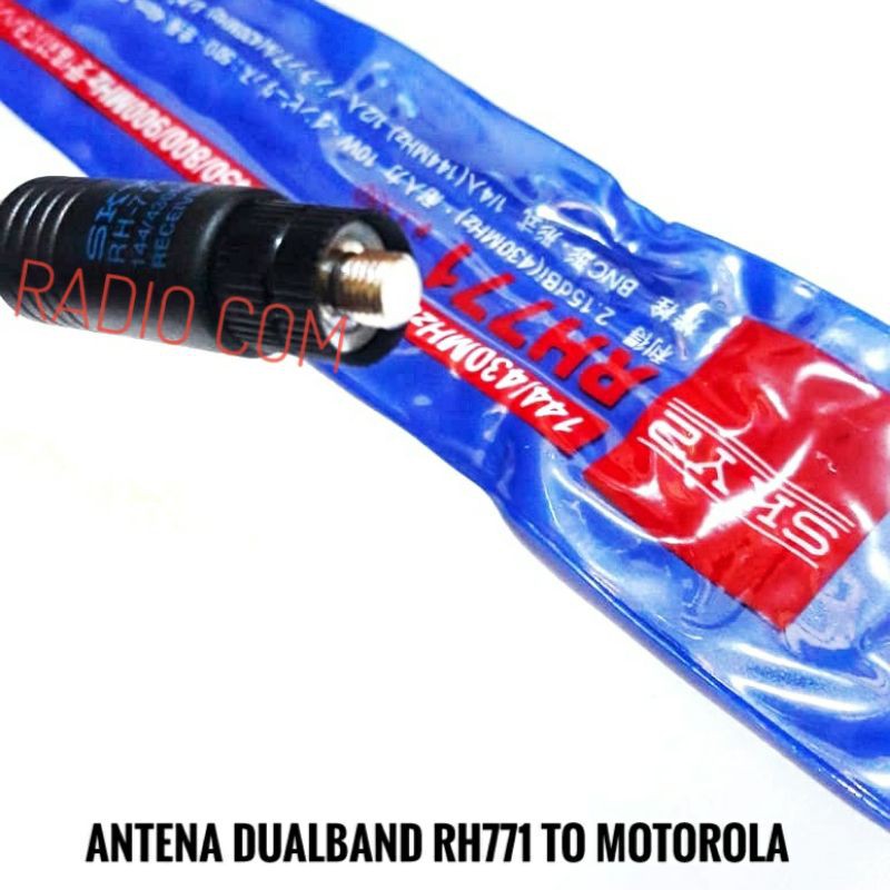 ANTENA HT MOTOROLA CP1300 CP1660 GP328 GP338 GP2000 GP3188 GP308 XIR P3688 VHF UHF DUALBAND RH771 RH 771