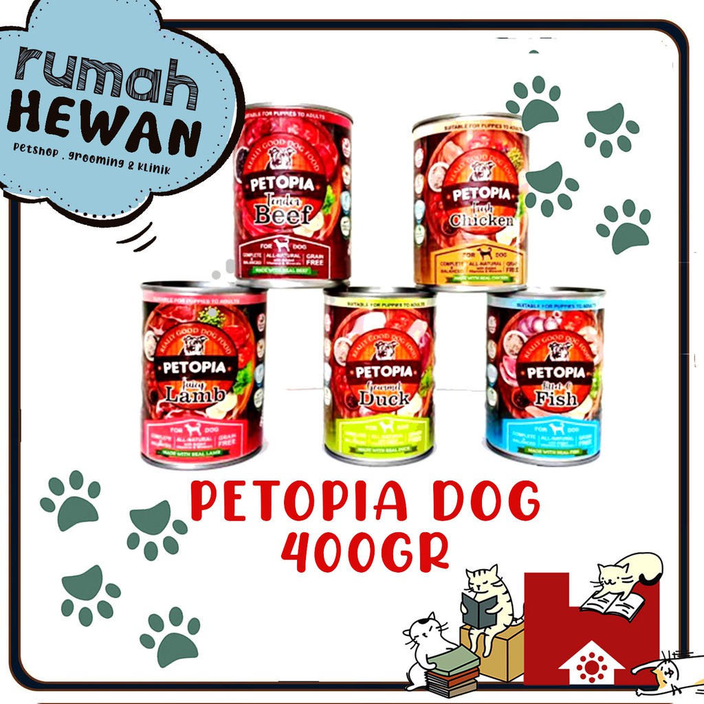 Promo PETOPIA DOG 380GR - Makanan basah kaleng anjing 380 GR