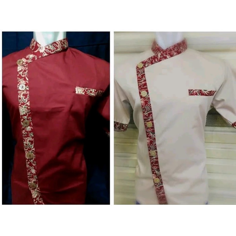 BAJU SERAGAM  KERJA BATIK  CHEF WAITER CAFE RESTO KOKI HOTEL 