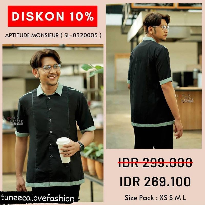 kemeja dewasa aptitude monsieur flashsale tuneeca