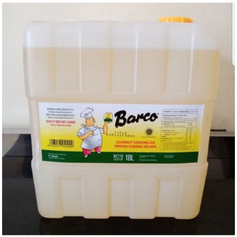 

minyak goreng (kelapa) barco jerigen 18lt