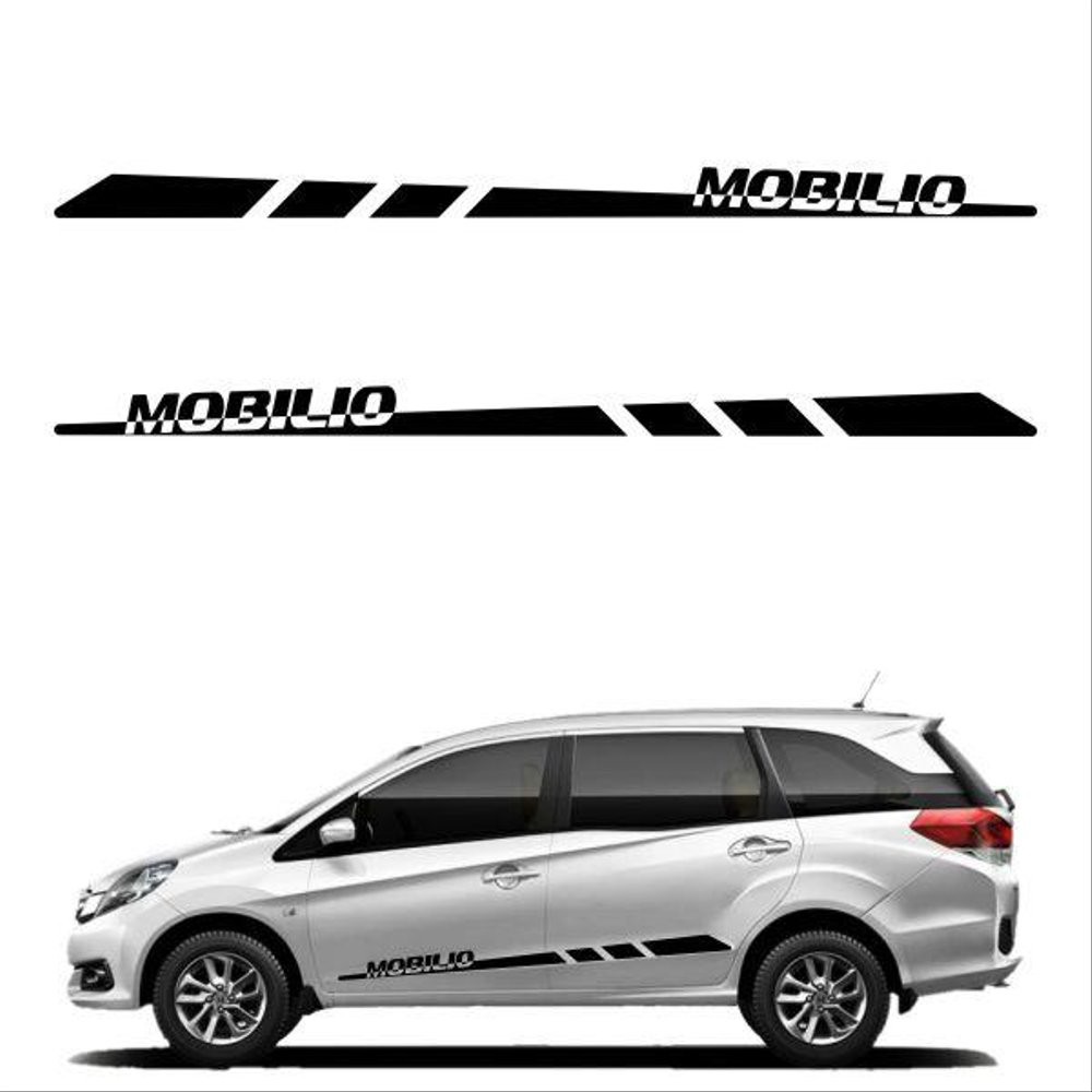 STIKER MOBIL MOBILIO STIKER STICKER BODI MOBIL STRIPEHONDA MOBILIO STIKER VARIASI