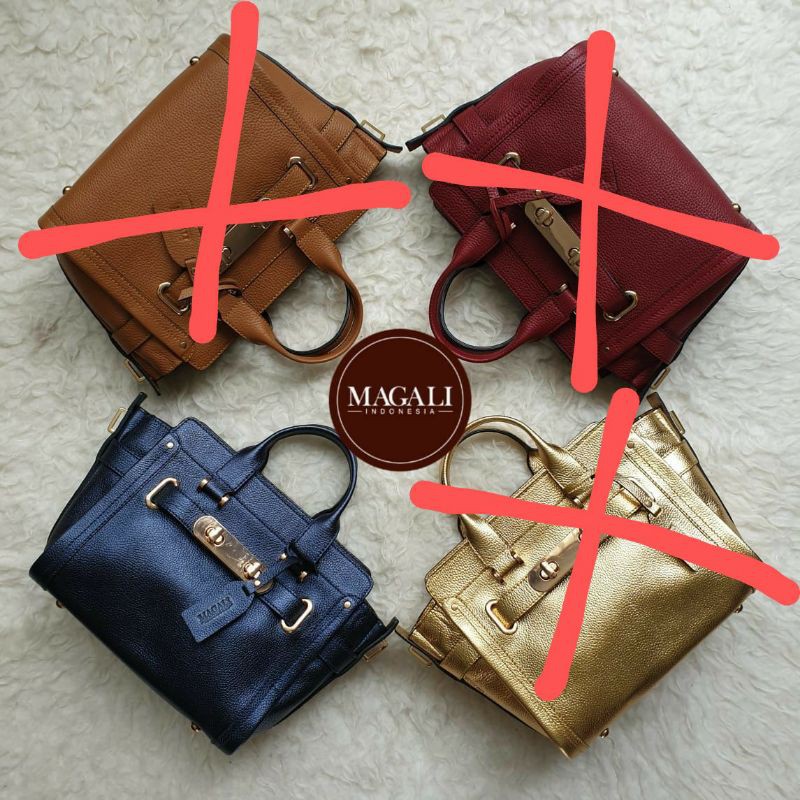 Tas Magali model Coach Swagger kulit asli