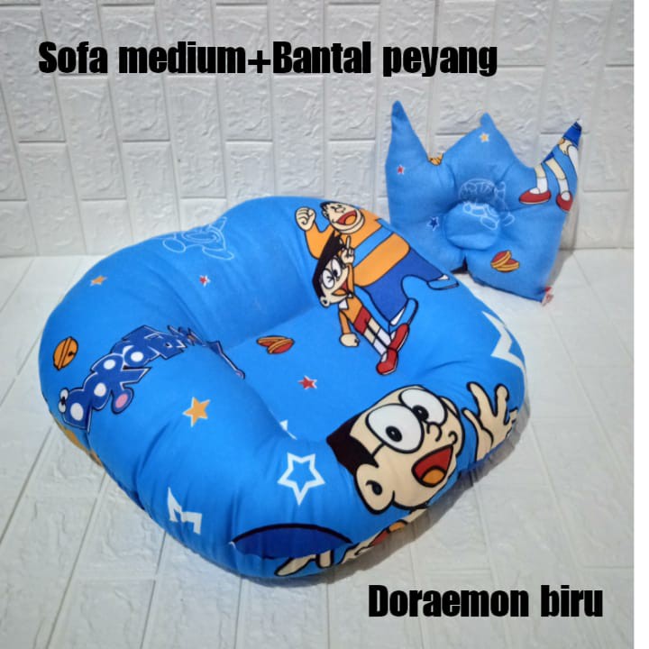 Sofa bayi medium 2 in 1 plus Bantal peyang