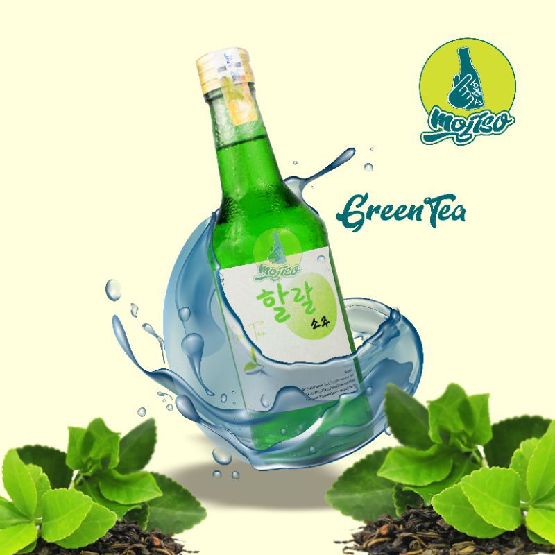 

GREEN TEA" SOJU HALAL MOJISO NON ALCOHOL ( HALAL 100% )