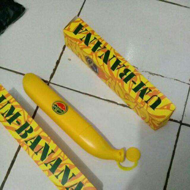 Payung Lipat Pisang Lucu Pelindung Hujan Banana Umbrella Waterproof