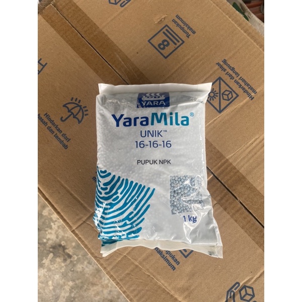 Pupuk NPK Mutiara YaraMila UNIK 16-16-16 Daun Batang Akar Buah Kemasan Asli 1KG