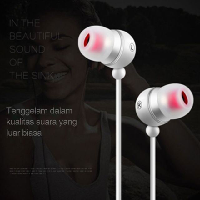 Headset Wired Transparent 3.5mm High Quality / Earphone Transparent / Headset Murah Berkualitas