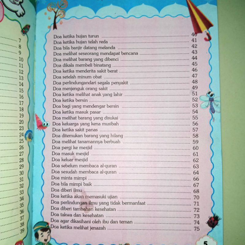 buku kumpulan DOA-DOA sehari hari untuk anak anak muslim A6