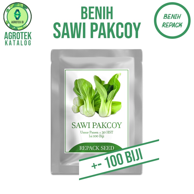 Benih Bibit Biji Tanaman Sayur dan Buah Isi Ratusan Murah Pakcoy Daun Bawang Selada Cabai Tomat Seledri Melon Paprika-Pakcoy Hijau