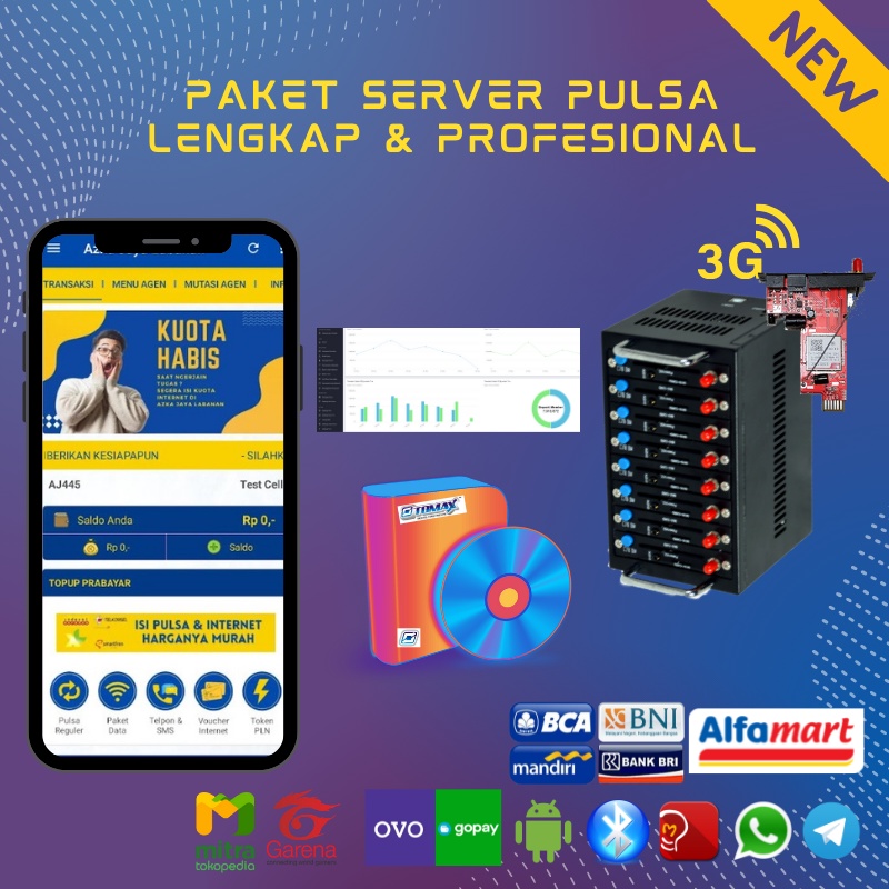 Paket Server Pulsa Murah Profesional