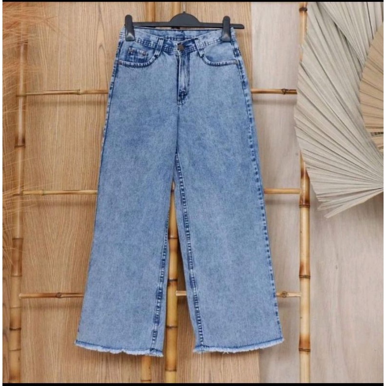 JUMBO HIGHWAIST KULOT RAWIS JEANS SIZE 27-42