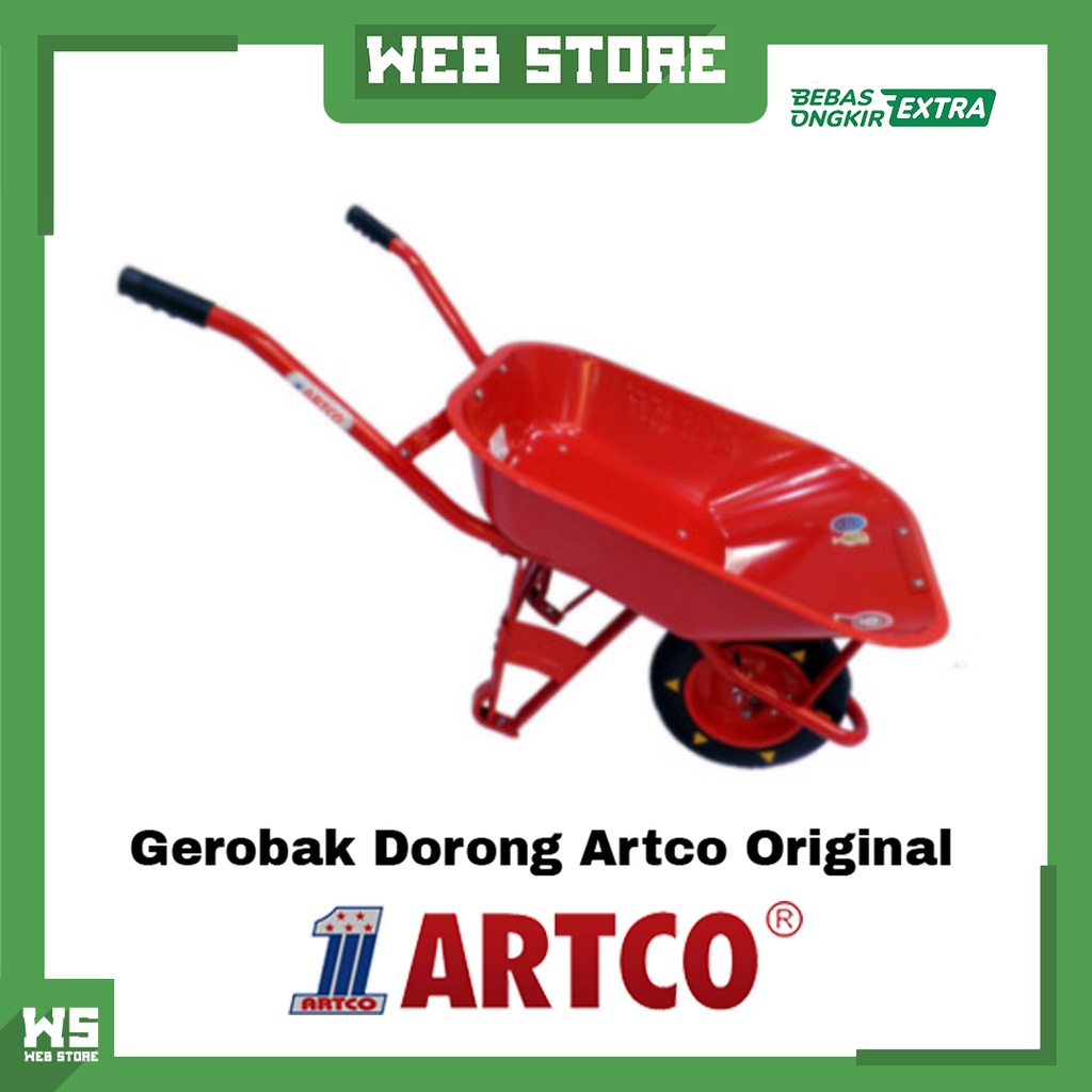 Jual Gerobak Dorong Artco Original Sorong Pasir Semen Cor Troli Trolly Proyek Indonesiashopee 8965