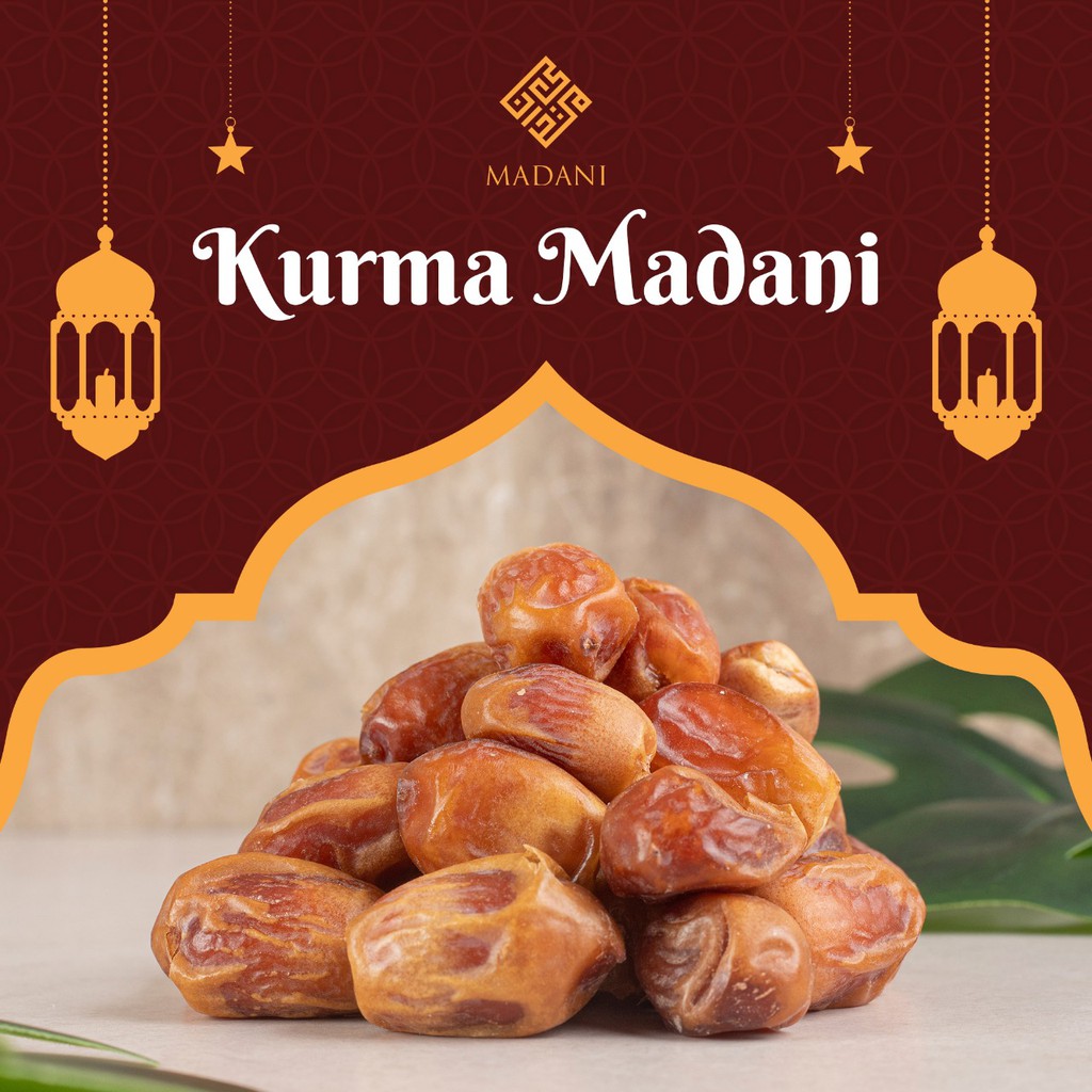 

(BISA COD) KURMA MADANI, Kurma Sukkari Premium, Original Premium dates fruit - 1000 gr