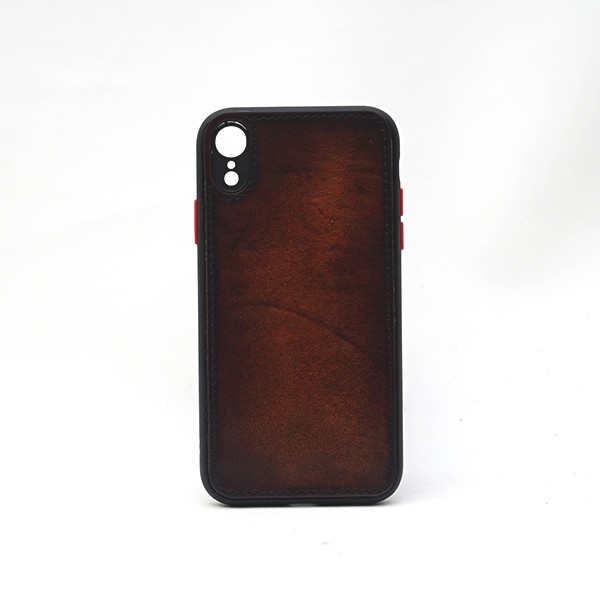 Soft Case iPhone XR Brushoff Leather Premium Free Custom Nama