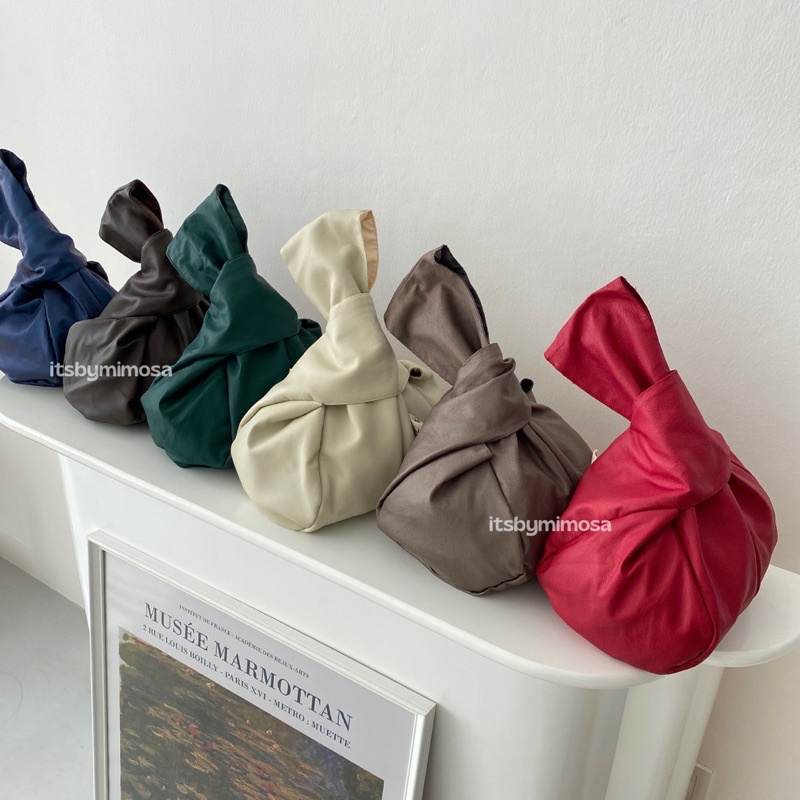 MIMOSA - Leather Knot Bag (Tas Wanita / Tas Kulit)