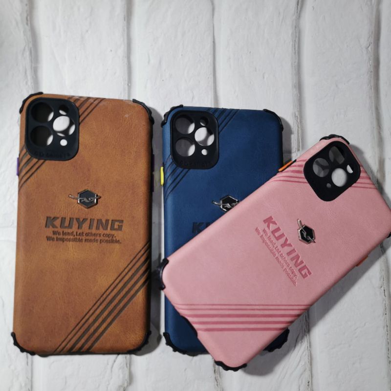 Softcase overseas iphone 11 pro max kulit polos / motif