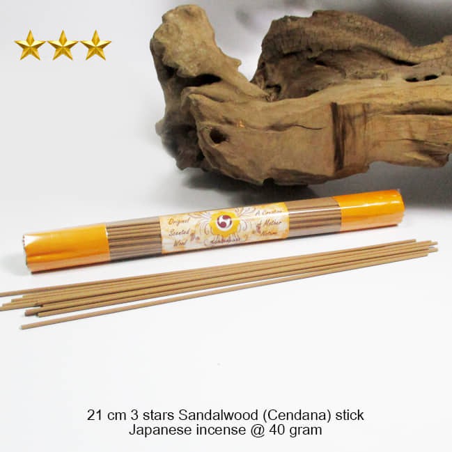 Dupa/hio wangi harum sukhavati cendana premium stick japanese incense 21cm 3 stars 40gram