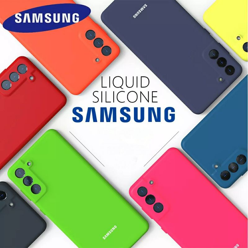 Silicone Cover Case Samsung Galaxy S22 Plus Ultra Silky Soft Logo