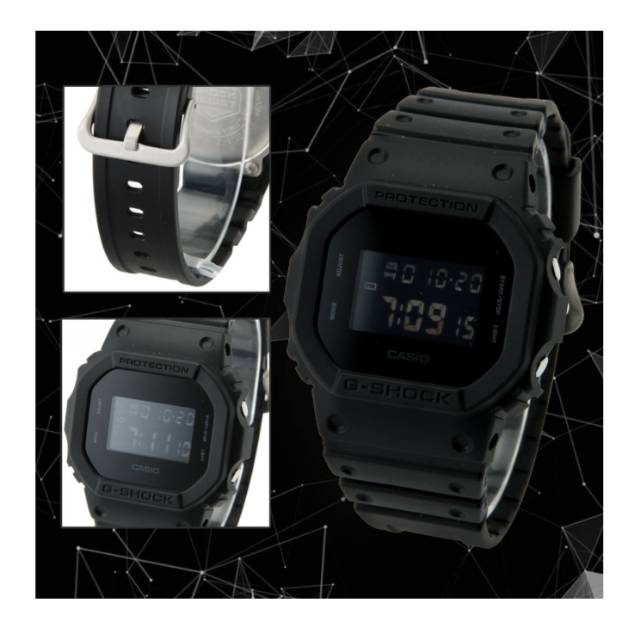 Jam Tangan Pria Sporty Casio Water resist Gshock DW-5600 Black