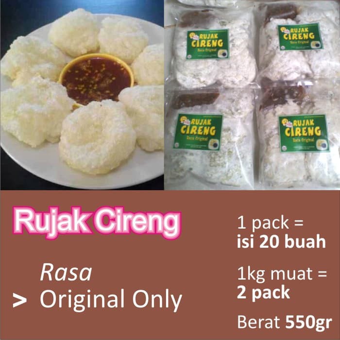 

Rujak cireng 1 pack isi 20 buah tanpa pengawet Jakarta