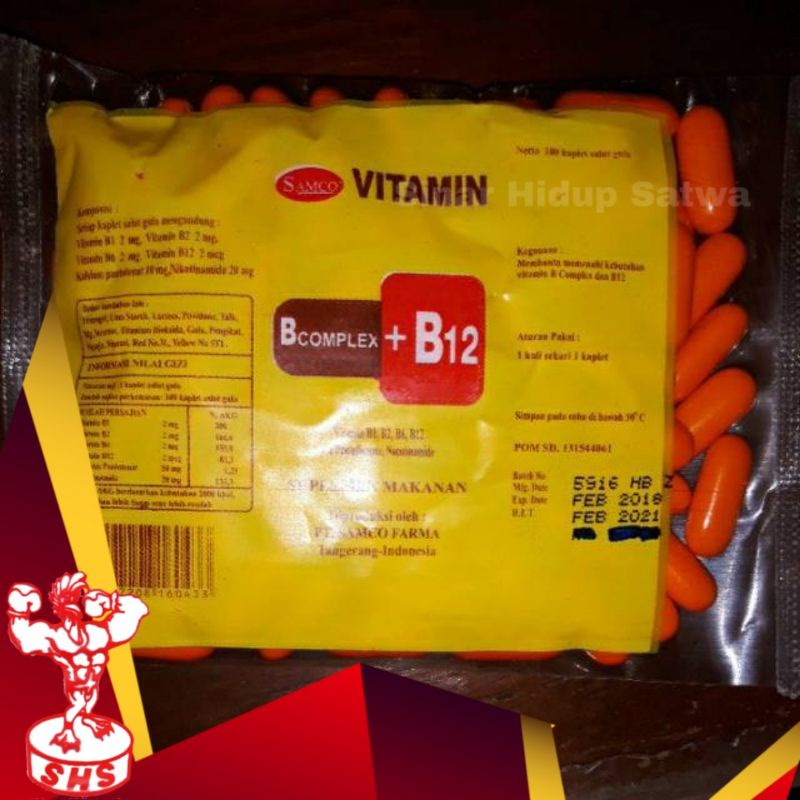 Image of Vitamin ayam b complex b12 isi100 tablet #0